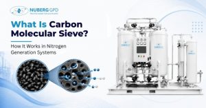 Carbon molecular sieve pellets used in nitrogen plants