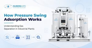 Pressure Swing Adsorption system in an industrial gas plant