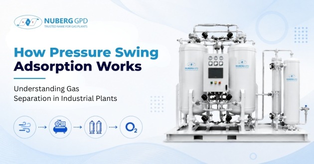 Pressure Swing Adsorption system in an industrial gas plant