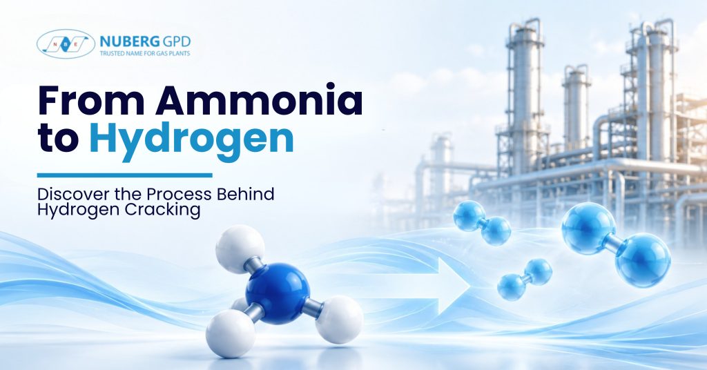Hydrogen cracker unit producing hydrogen-rich gas from ammonia