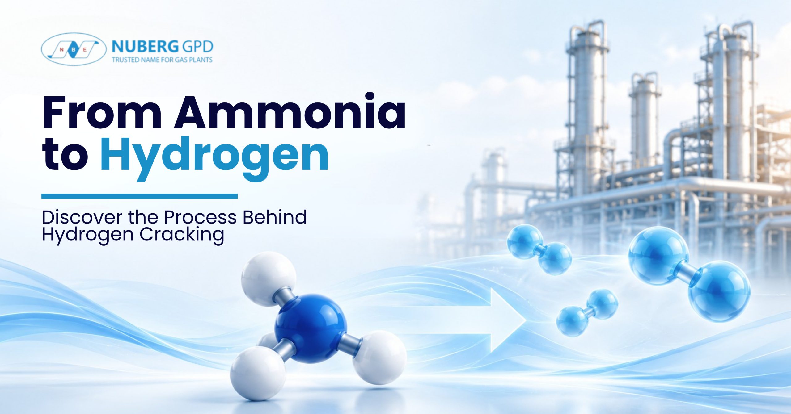 Hydrogen cracker unit producing hydrogen-rich gas from ammonia